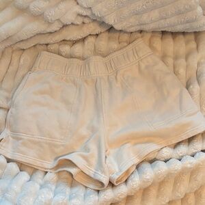 Aerie Women's Cream Sweat Shorts